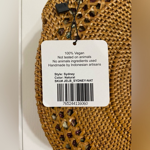 NWT Handmade Indonesian rattan bag - Picture 2 of 5